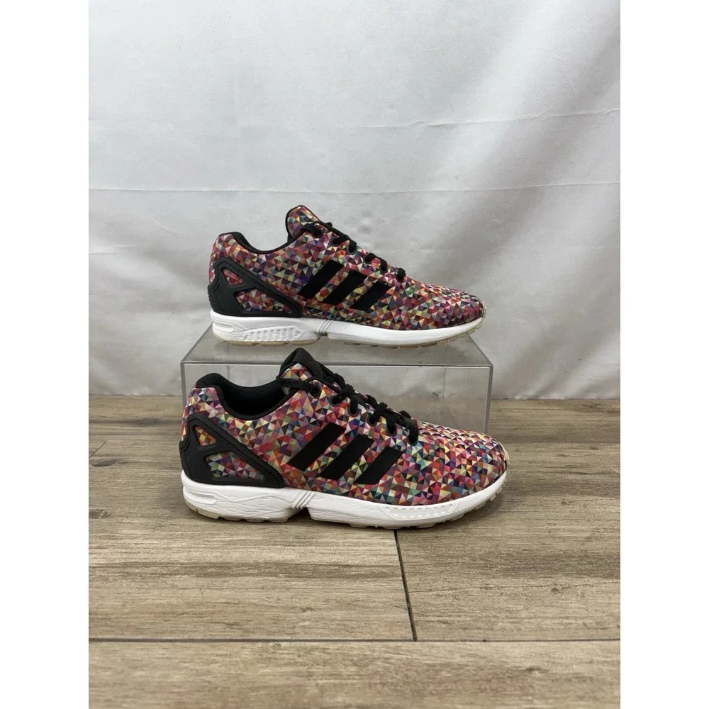 Adidas ZX Flux Torsion Prism Running Shoes Mens Size 8.5‎ Multicolor Sneakers